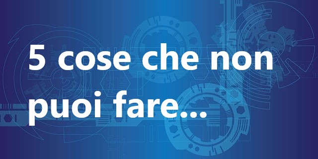 5 cose che non puoi fare con un conto deposito